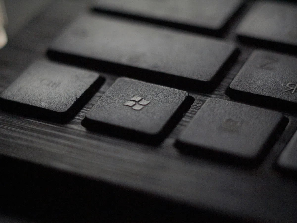 Zoom sur la touche clavier Microsoft 365